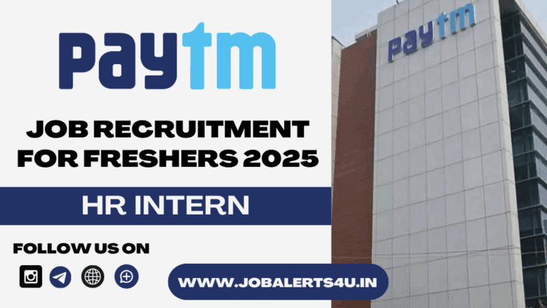 Paytm is Hiring HR Intern 2025