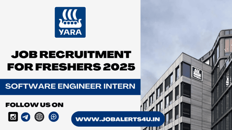 Yara is Hiring Software Engineer Intern 2025