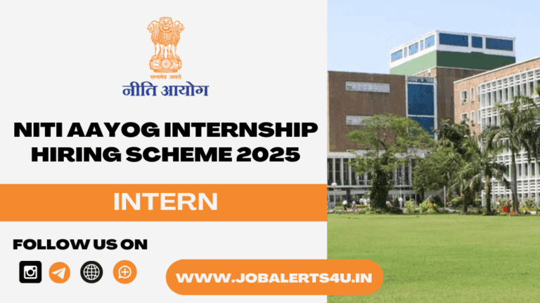 NITI Aayog Internship Hiring 2025