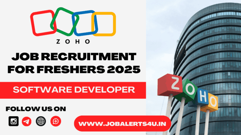 Zoho is Hiring Software Developer 2025