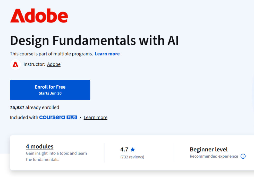 Adobe Launches Graphic Design Courses 2025