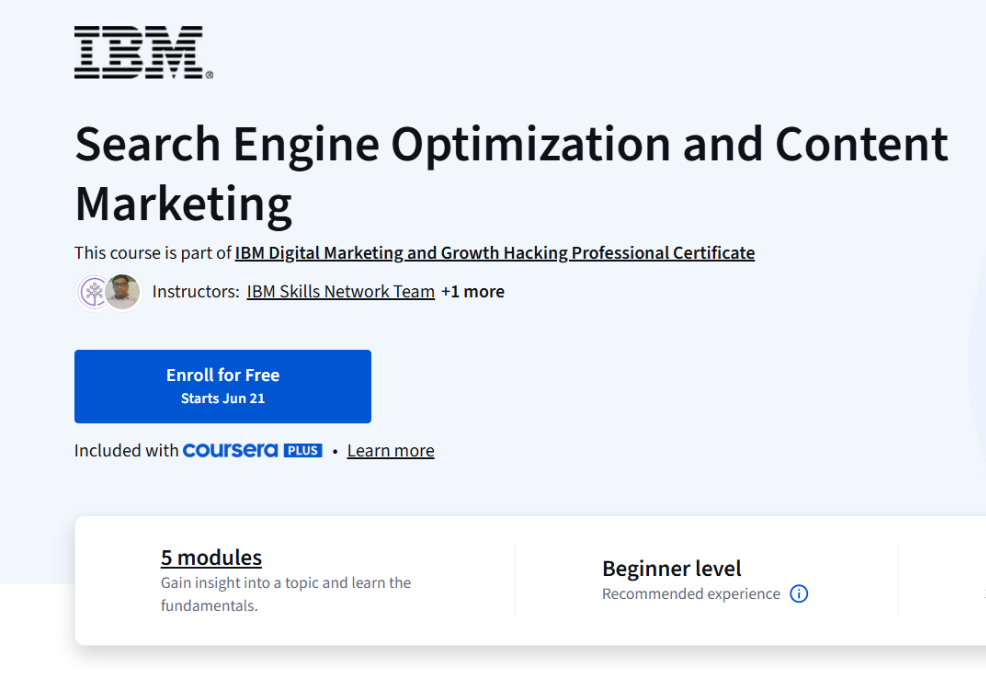 IBM Launch Digital Marketing and Growth Hacking Course 2025