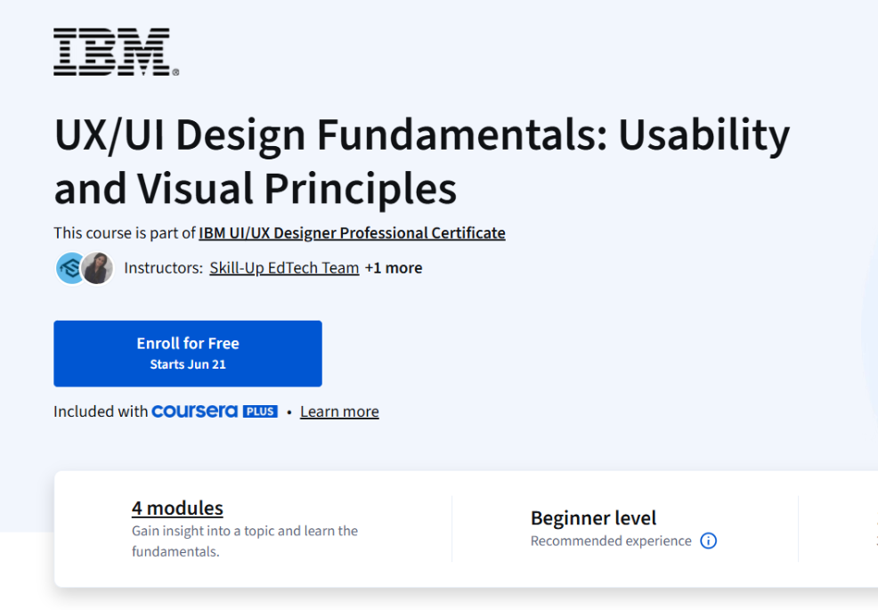 IBM Launch UI/UX Designer Courses 2025