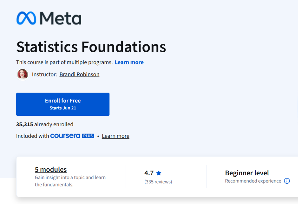Meta Launches Data Analyst Course 2025
