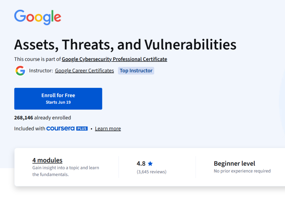 Google Launch Cybersecurity Beginner Friendly Course in 2025