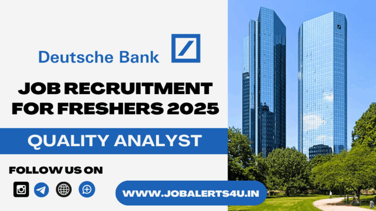 Deutsche Bank Recruitment 2025