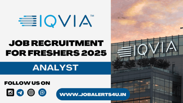 IQVIA is Hiring For Analyst 2025