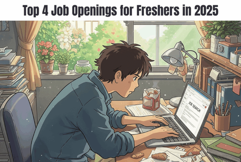 Top 4 Job Openings for Freshers in 2025