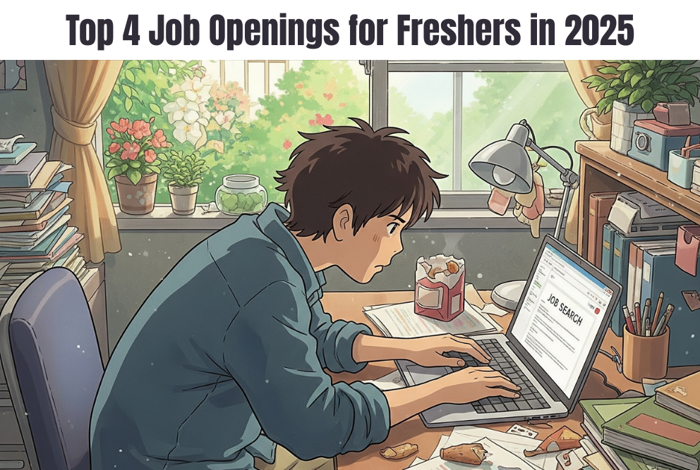 Top 4 Job Openings for Freshers in 2025