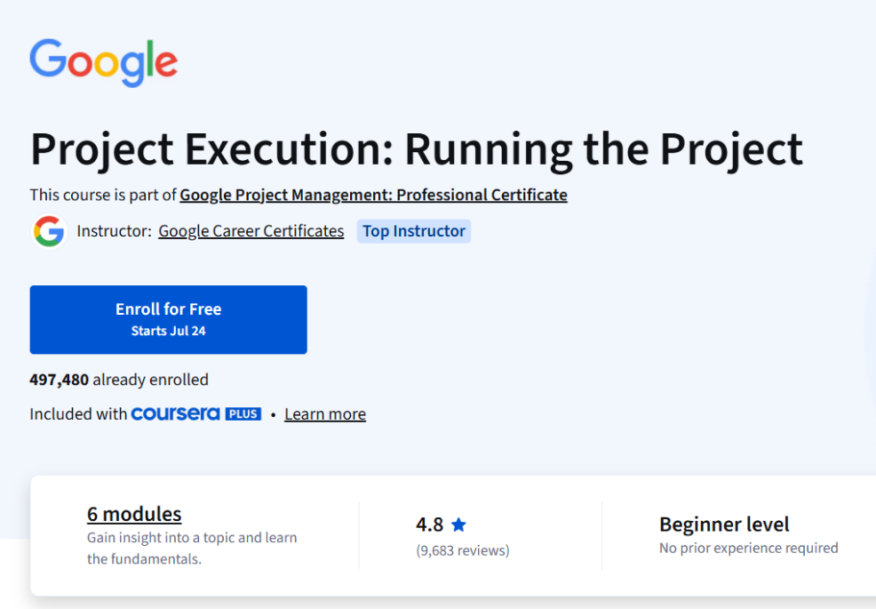 Google Launches Project Management Courses 2025