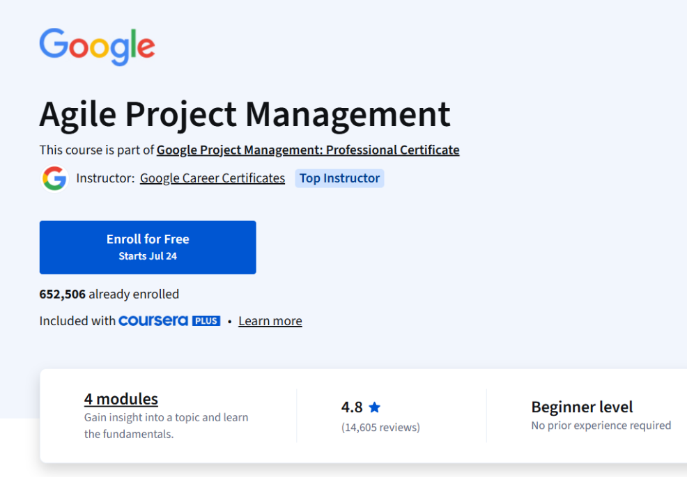 Google Launches Project Management Courses 2025