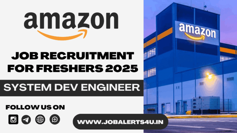 Amazon is Hiring System Dev Engineer 2025