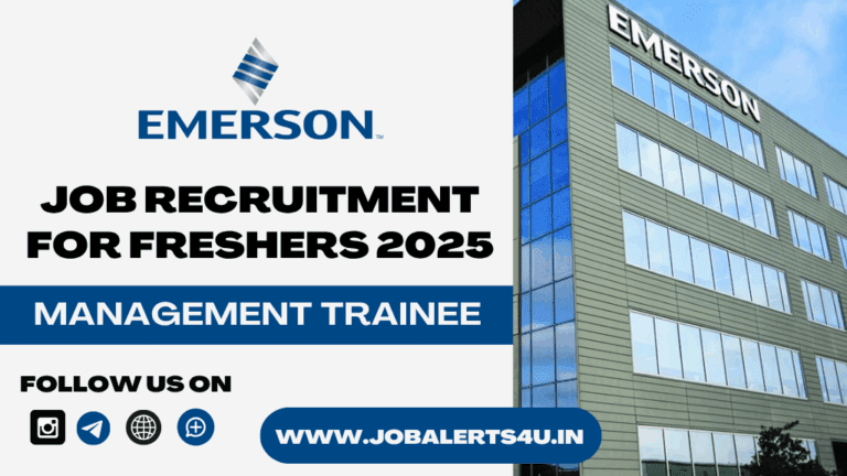 Emerson is Hiring for Management Trainee 2025