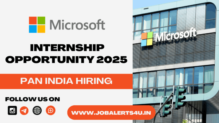 Microsoft Internship Opportunity 2025