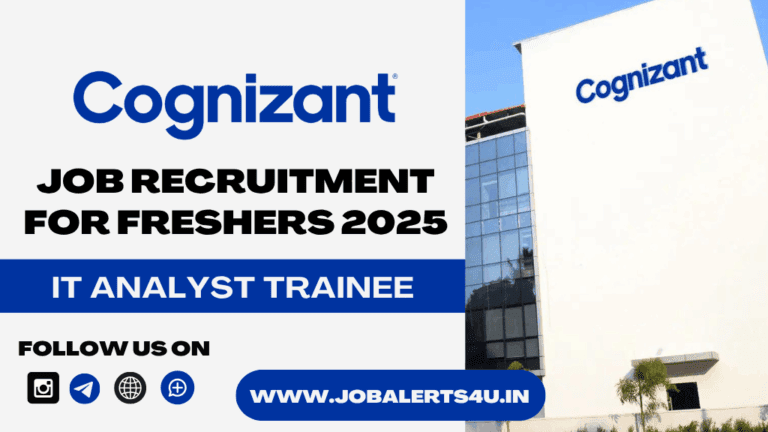 Cognizant is Hiring Analyst Trainee 2025