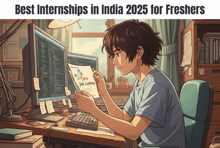 Best Internships in India 2025 for Freshers