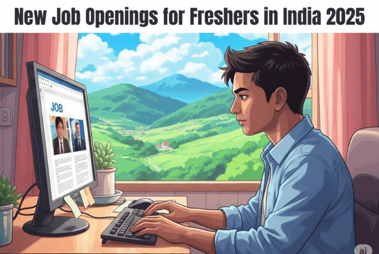 New Job Openings for Freshers in India 2025