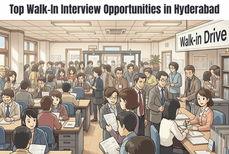 Top Walk-In Interview Opportunities in Hyderabad – July 2025