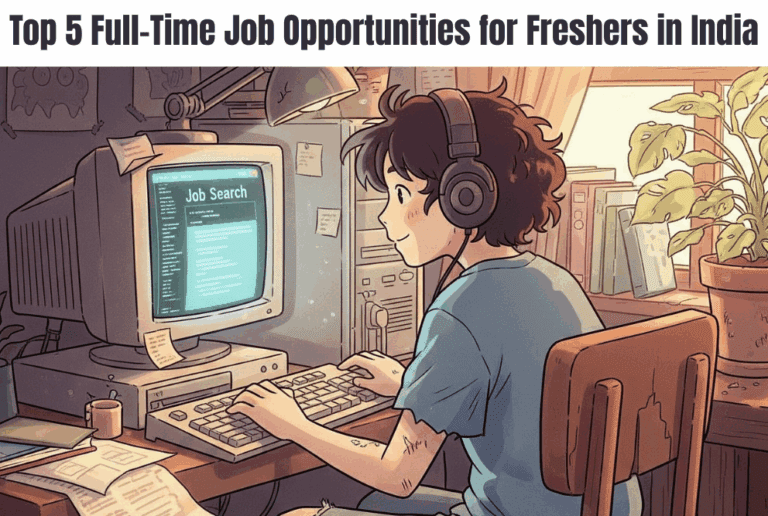 Top 5 Full-Time Job Opportunities for Freshers in India
