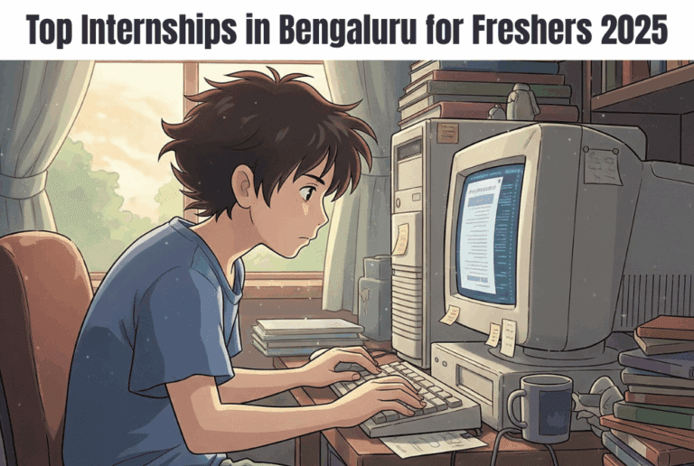 Top Internships in Bengaluru for Freshers 2025