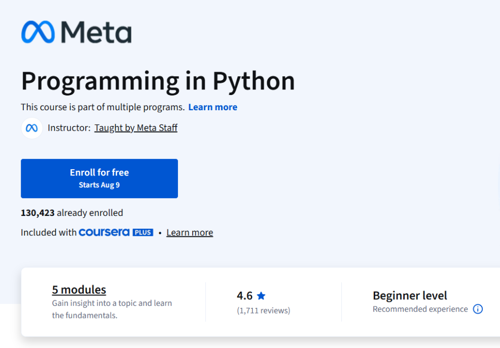 Meta Launches FullStack Developer Courses 2025