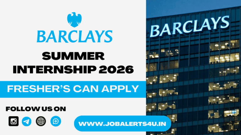 Barclays Summer Internship 2026