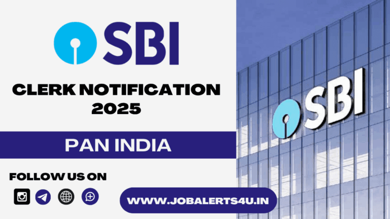 SBI Clerk Notification 2025