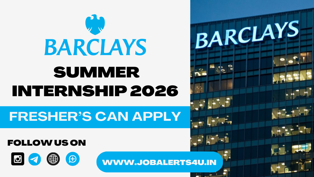 Barclays Operations Analyst Summer Internship 2026