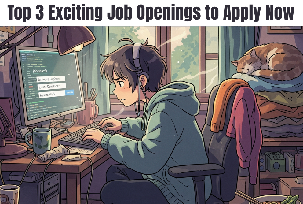 Top 3 Exciting Job Openings to Apply Now