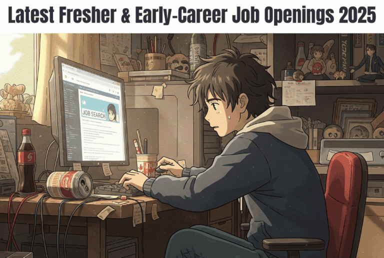 Latest Fresher & Early-Career Job Openings 2025
