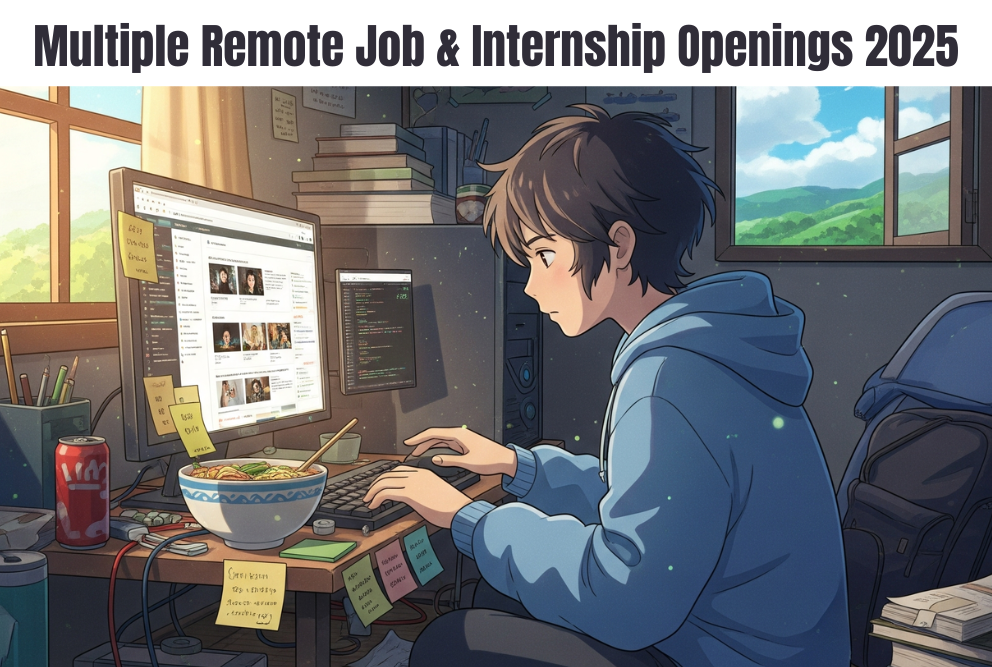 Multiple Remote Job & Internship Openings 2025