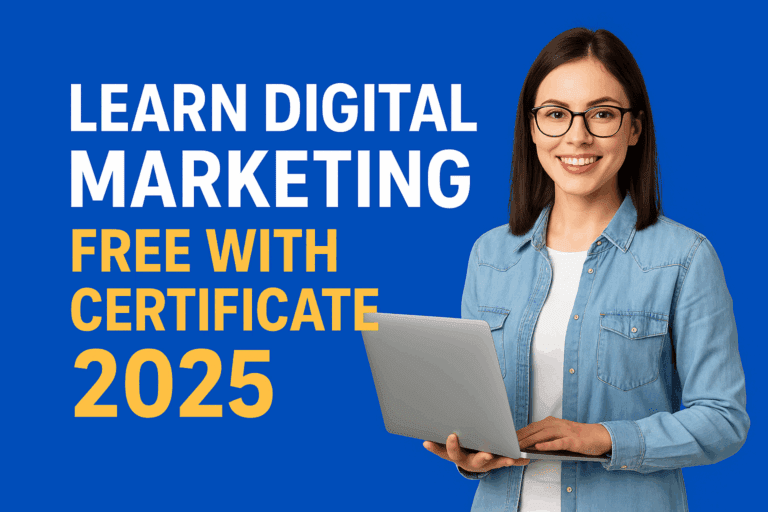 Learn Digital Marketing Free with Certificate 2025
