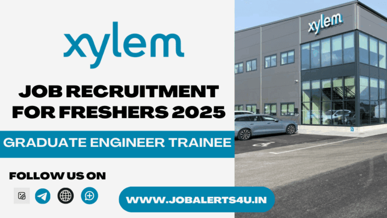 Xylem Recruitment 2025 | Graduate Engineer Trainee Role