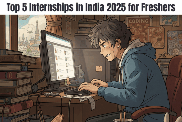 Top 5 Internships in India 2025 for Freshers