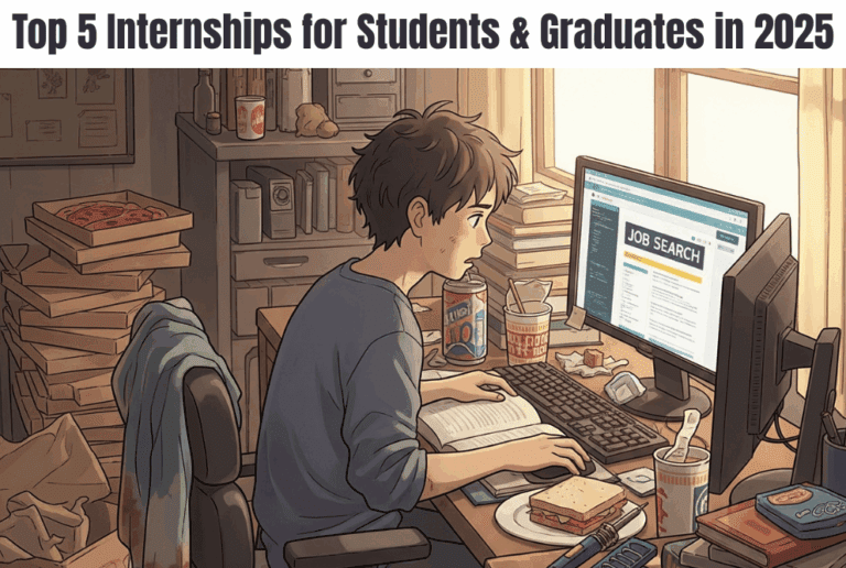 Top 5 Internships for Students & Graduates in 2025