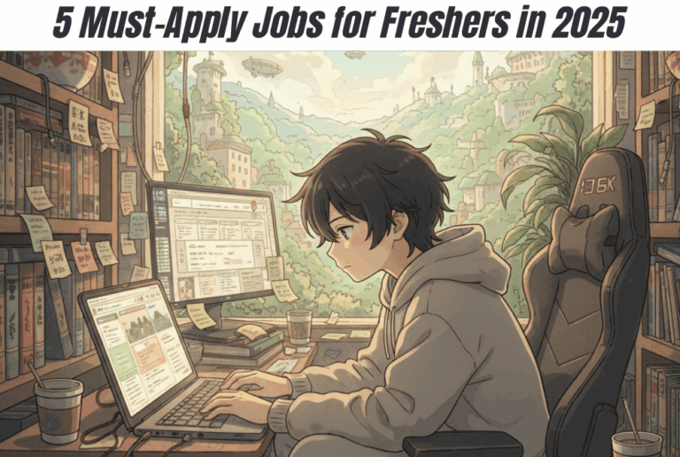 5 Must-Apply Jobs for Freshers in 2025