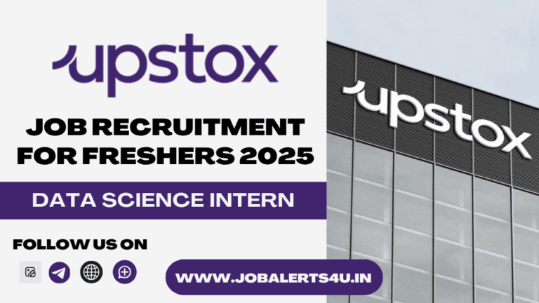 Upstox Recruitment 2025 | Data Science Intern Role