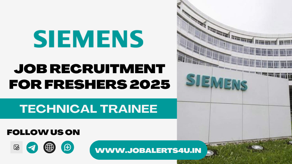 Siemens is Hiring Technical Trainee 2025