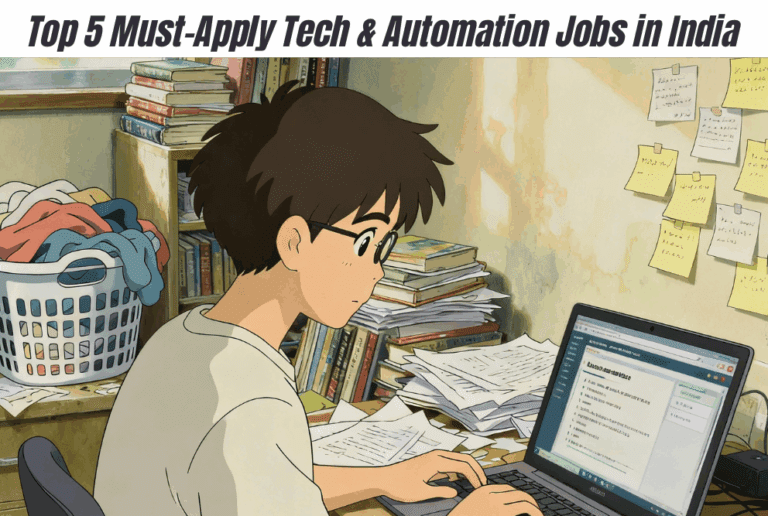 Top 5 Must-Apply Tech & Automation Jobs in India