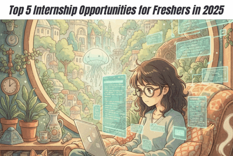 Top 5 Internship Opportunities for Freshers in 2025