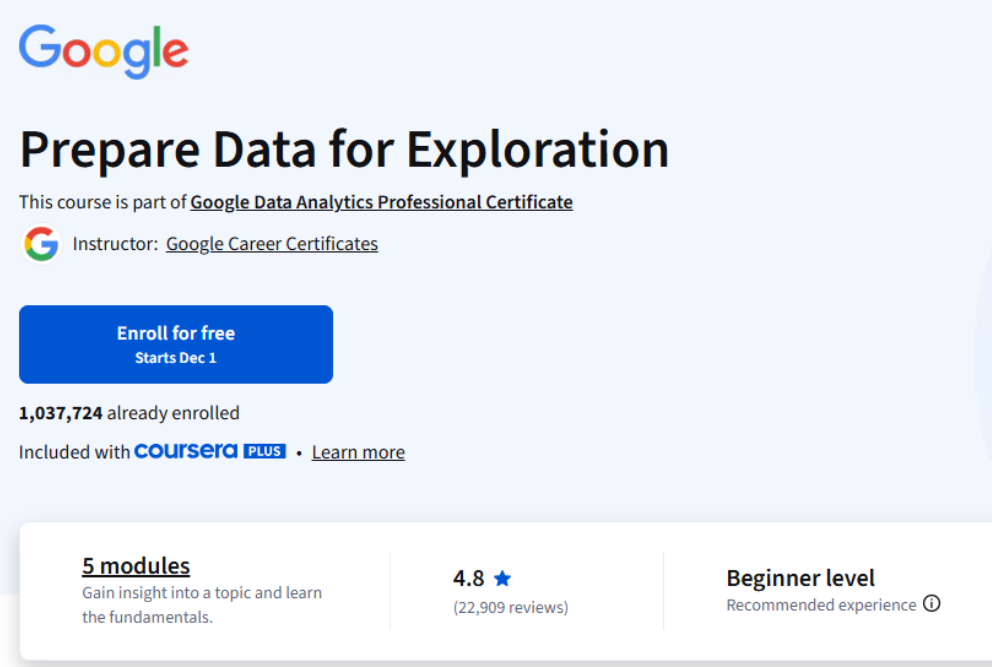 Google Launches Data Analytics Course 2025