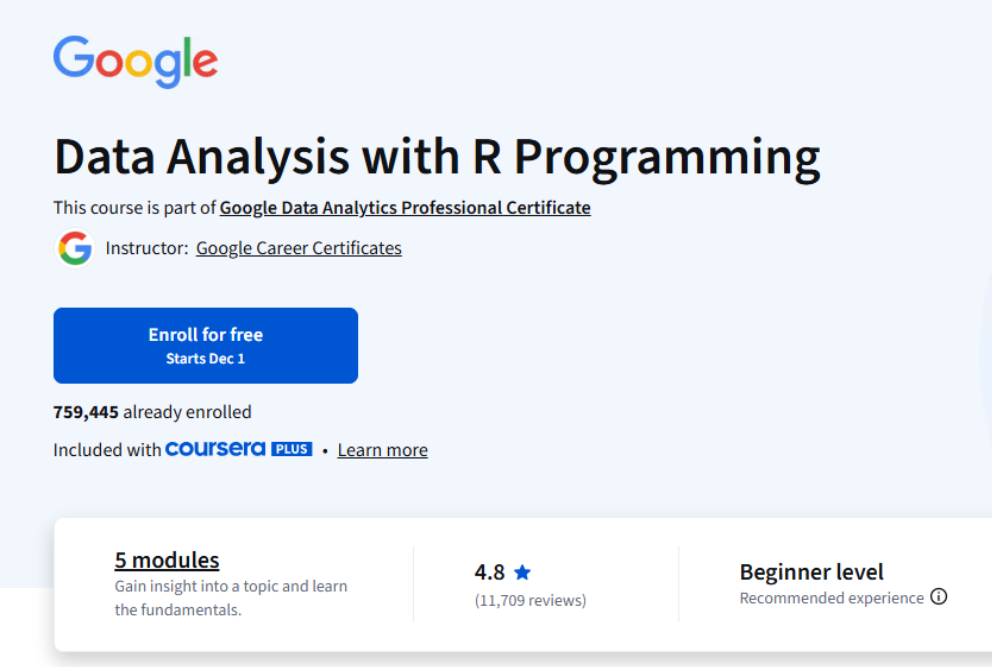 Google Launches Data Analytics Course 2025