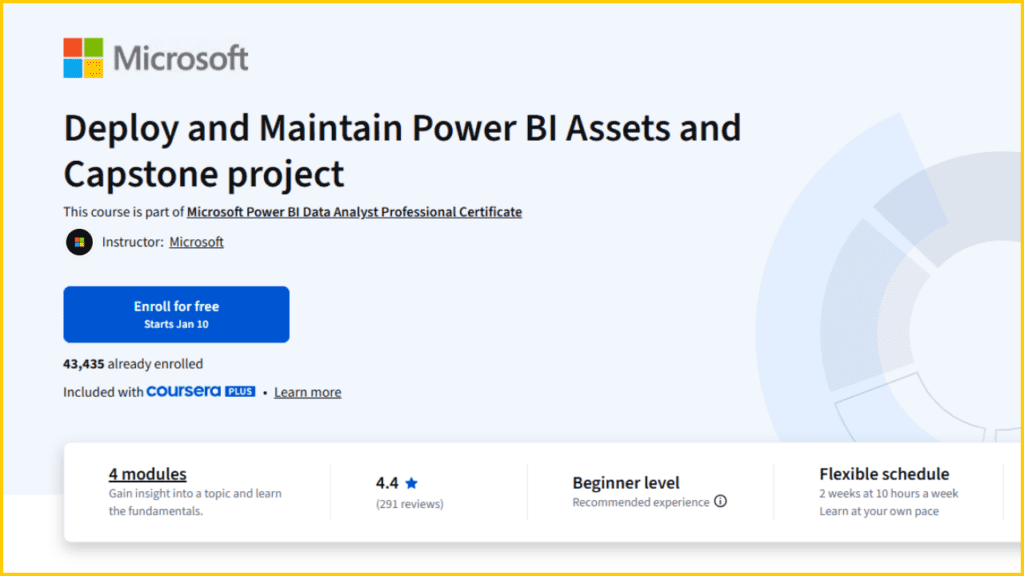 Microsoft Power BI Data Analyst Certification Courses 2026
