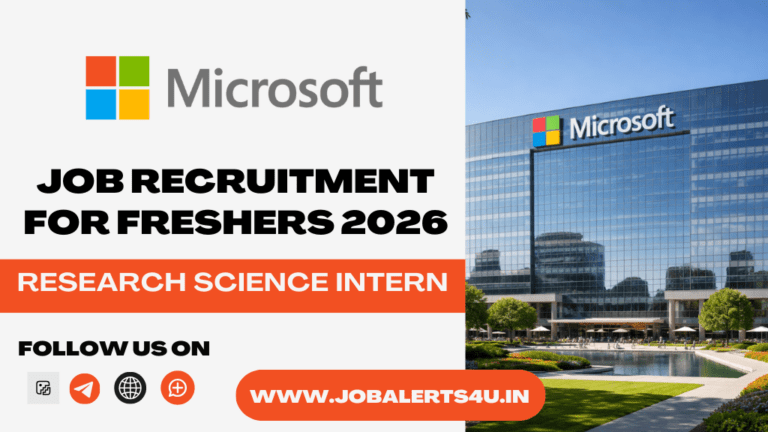 Microsoft Research Science Internship Hiring 2026