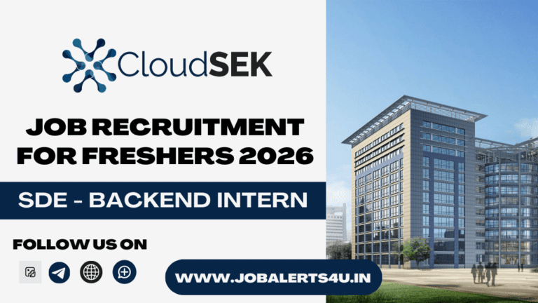 CloudSEK SDE Backend Intern Hiring 2026
