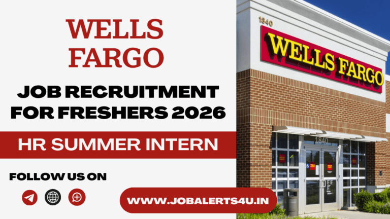 Wells Fargo HR Summer Internship 2026