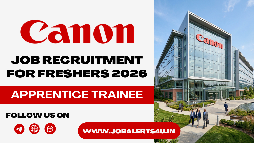 Canon Apprentice Trainee Hiring 2026