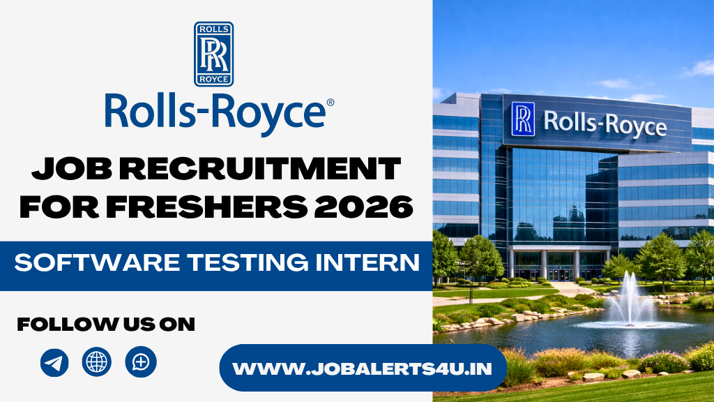 Rolls-Royce Software Testing Intern Hiring 2026