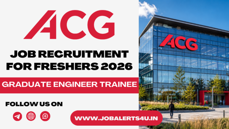 ACG Graduate Engineer Trainee Hiring 2026