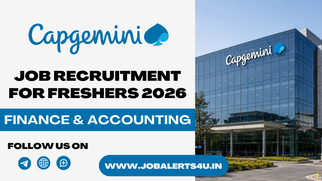Capgemini Finance & Accounting Freshers Hiring 2026